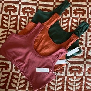 ARQ full-coverage bras. -set of 3-